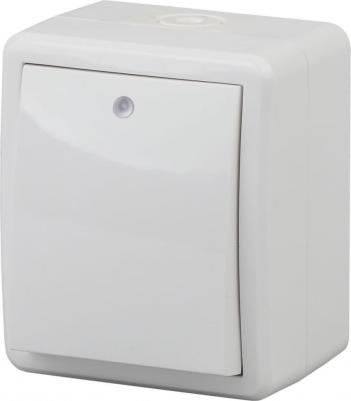 11-1402-01 11-1402-01 Выключатель с подсветкой IP54, 10АХ-250В, ОУ, Эксперт, белый, цена за 1 шт