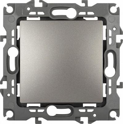 12-1101-16 Выключатель Серия 12 12-1101-16 10АХ-250В титан, цена за 1 шт