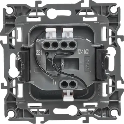 12-1102-15 12-1102-15 Выключатель с подсветкой, 10АХ-250В, IP20, Эра12, перламутр, цена за 1 шт – фото 2