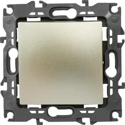 12-1103-04 12-1103-04 Переключатель, 10АХ-250В, IP20, Эра12, шампань, цена за 1 шт – фото 1