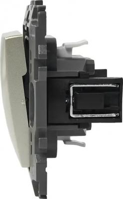 12-1103-04 12-1103-04 Переключатель, 10АХ-250В, IP20, Эра12, шампань, цена за 1 шт – фото 5