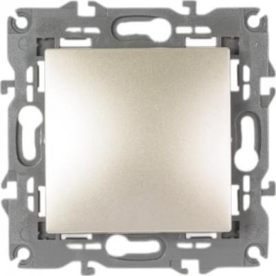 14-1101-04 14-1101-04 Выключатель, 10АХ-250В, IP20, Elegance, шампань, цена за 1 шт – фото 1