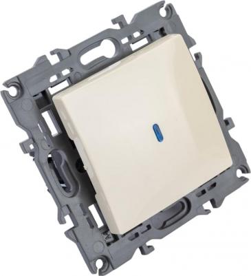 14-1102-02 14-1102-02 Выключатель с подсветкой, 10АХ-250В, IP20, Elegance, сл.кость, цена за 1 шт – фото 1