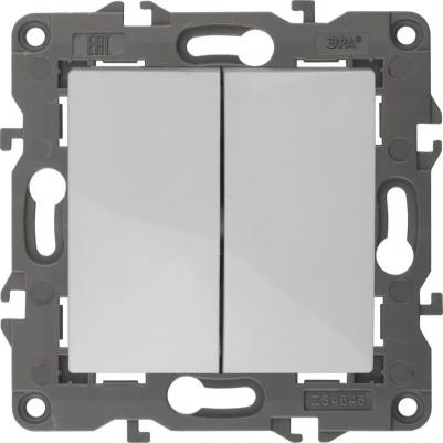 14-1106-01 14-1106-01 Переключатель двойной, 10АХ-250В, IP20, Elegance, белый, цена за 1 шт