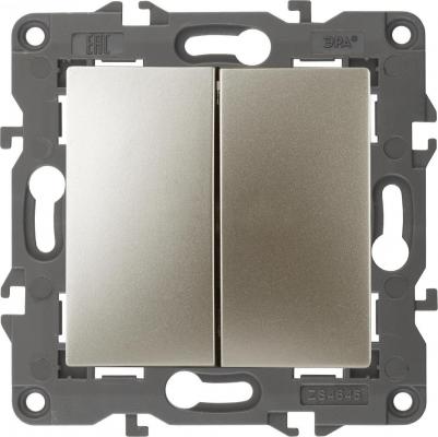 Двойной выключатель 14-1104-04 Elegance