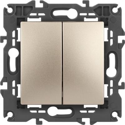 Двойной выключатель 14-1104-04 Elegance – фото 1
