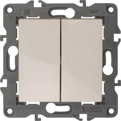 Переключатель Elegance 14-1112-02 перекрстный двойной, 10АХ250В, слоновая кость Б0065326