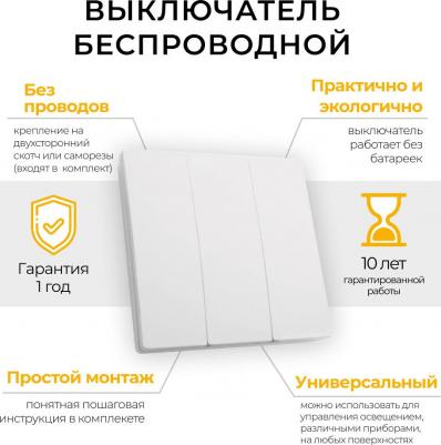 Трехклавишный выключатель дистанционного управления TM83