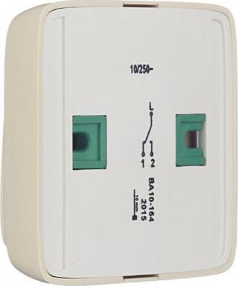 Переключатель Alfa одноклавишный накладной слоновая кость с подсветкой – фото 4