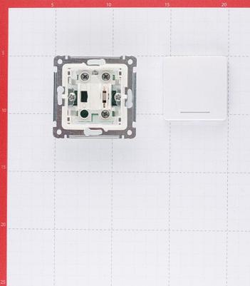 Переключатель Master одноклавишный встраиваемый белый (ВС10-461) – фото 2