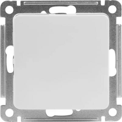 Переключатель Master одноклавишный встраиваемый белый (ВС10-461)