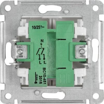 Переключатель Master одноклавишный встраиваемый белый (ВС10-461) – фото 8