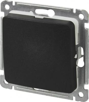 Переключатель Master одноклавишный встраиваемый черный (ВС10-461-08) – фото 7