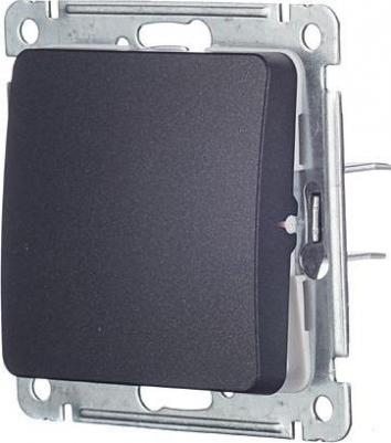 Переключатель Master одноклавишный встраиваемый черный (ВС10-461-08) – фото 9