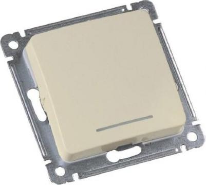 Выключатель Master ВС10-412-01 одноклавишный слоновая кость с подсветкой – фото 7