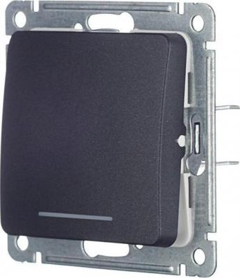 Выключатель Master ВС10-412-08 одноклавишный скрытая установка черный с подсветкой – фото 4