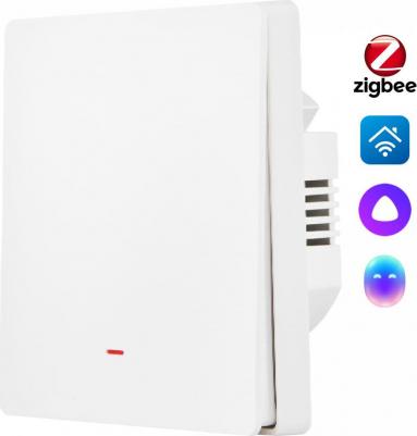 Выключатель настенный zigbee 2 клавиши (без нейтрали) SWZBNN02W