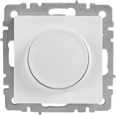 BRITE Светорегулятор поворотно-нажимной 600Вт СС10-1-0-БрБ белый, цена за 1 шт – фото 1