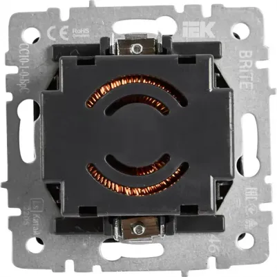 BRITE Светорегулятор поворотно-нажимной 600Вт СС10-1-0-БрБ белый, цена за 1 шт – фото 4