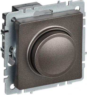 BRITE Светорегулятор поворотно-нажимной 600Вт СС10-1-0-БрТБ темная бронза, цена за 1 шт