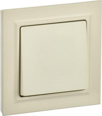 BRITE Выключатель 1-клавишный 10А в сборе ВСР10-1-0-БрКр бежевый, цена за 1 шт