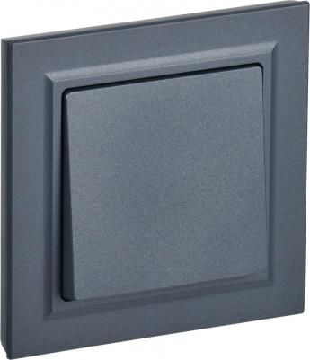 BRITE Выключатель 1-клавишный 10А в сборе ВСР10-1-0-БрМ маренго, цена за 1 шт