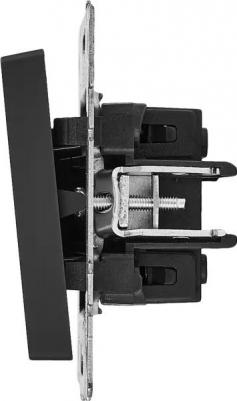 BRITE Выключатель 1-клавишный 10А ВС10-1-0-БрГ графит, цена за 1 шт – фото 1