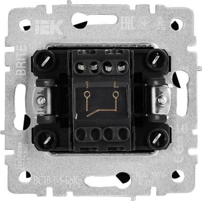 BRITE Выключатель 1-клавишный 10А ВС10-1-0-БрГ графит, цена за 1 шт – фото 7