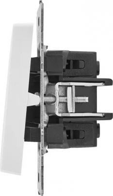 BRITE Выключатель 1-клавишный самовозвратный 10А ВС10-1-4-БрБ белый, цена за 1 шт – фото 5