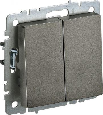 BRITE Выключатель 2-клавишный 10А ВС10-2-0-БрТБ темная бронза, цена за 1 шт – фото 2