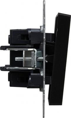 BRITE Выключатель 2-клавишный проходной 10А ВС10-2-6-БрЧ черный, цена за 1 шт – фото 8