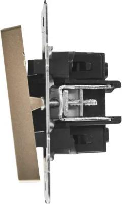 BRITE Выключатель жалюзи 10А ВС10-1-5-БрШ шампань, цена за 1 шт – фото 6