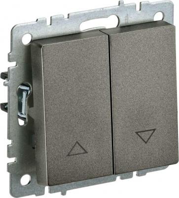 BRITE Выключатель жалюзи 10А ВС10-1-5-БрТБ темная бронза, цена за 1 шт – фото 1