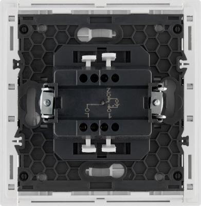 FORTE&PIANO Выключатель 1-клавишный проходной с индикацией 10А FP204 белый, цена за 1 шт – фото 5