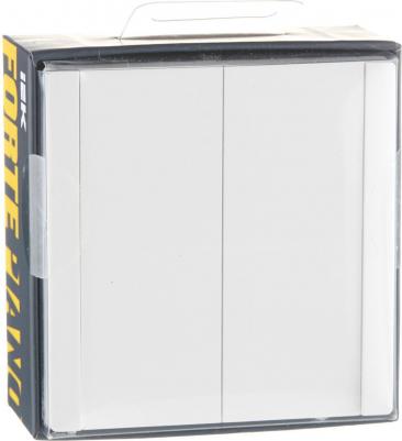 FORTE&PIANO Выключатель 2-клавишный 10А FP205 белый, цена за 1 шт – фото 1