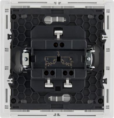 FORTE&PIANO Выключатель 2-клавишный с индикацией 10А FP206 белый, цена за 1 шт – фото 4