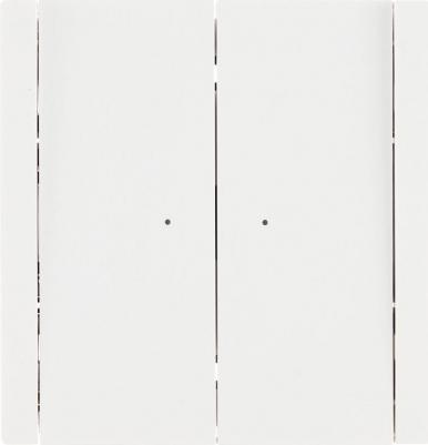 FORTE&PIANO Выключатель 2-клавишный с индикацией 10А FP206 белый, цена за 1 шт