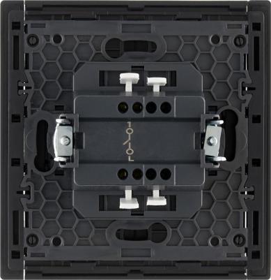 Выключатель 1-кл. СП FORTE&PIANO 10А FP101 черн. FP-V10-0-10-1-K02 – фото 1