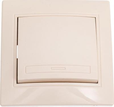 1-103-02 Переключатель Plano 1-103-02 одноклавишный 10А-250В, IP20, СУ, слоновая кость, цена за 1 шт – фото 2