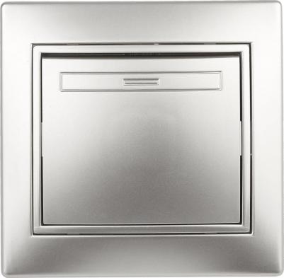 1-108-03 Переключатель Plano 1-108-03 промежуточный, 10А-250В, IP20, СУ, алюминий, цена за 1 шт