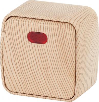 3-102-11 3-102-11 Выключатель с подсветкой, 10А-250В, IP20, ОУ, Polo, сосна, цена за 1 шт