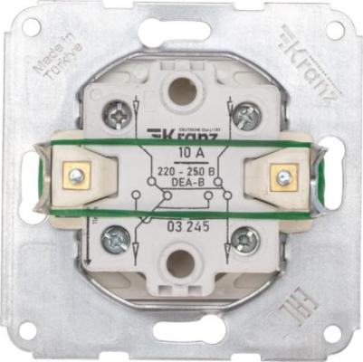 DEA Переключатель 1кл перекрест. с/у 10А мех. Бел, цена за 1 шт – фото 1