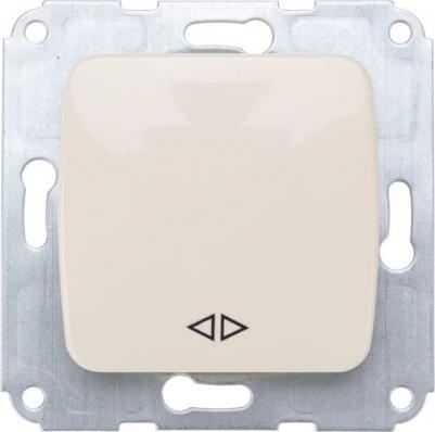 DEA Переключатель 1кл перекрест. с/у 10А мех. Беж, цена за 1 шт