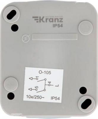Выключатель двухклавишный Mini OG OG IP54, о/у, серый, цена за 1 шт – фото 1