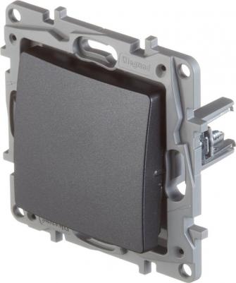 Механизм выключателя 1-клавишный СП Etika 10АX безвинтовые зажимы антрацит 672601 – фото 8