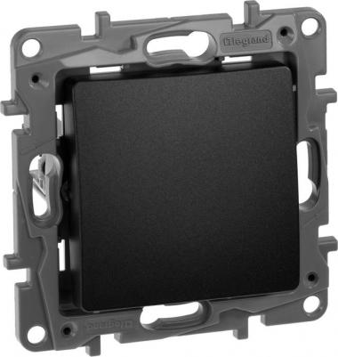 Механизм выключателя 1-клавишный СП Etika 10АX безвинтовые зажимы антрацит 672601 – фото 10