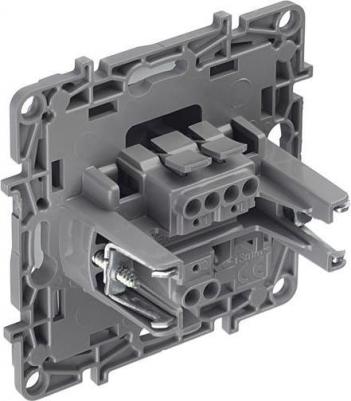 Переключатель Etika одноклавишный встраиваемый алюминий (672405) – фото 8