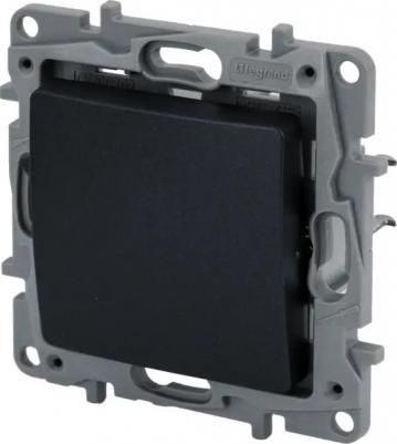 Переключатель одноклавишный промежуточный Etika 10A 250V антрацит 672609