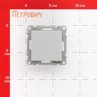 Переключатель Suno одноклавишный встраиваемый алюминий (721306) – фото 1