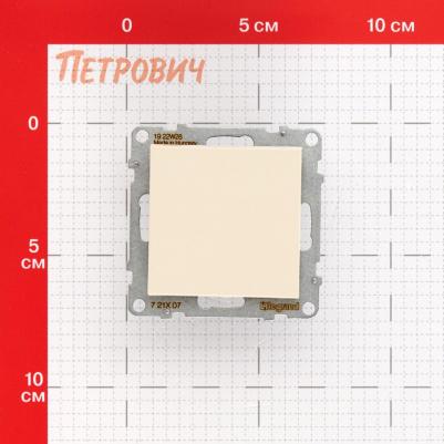 Переключатель Suno одноклавишный встраиваемый слоновая кость (721207) – фото 1